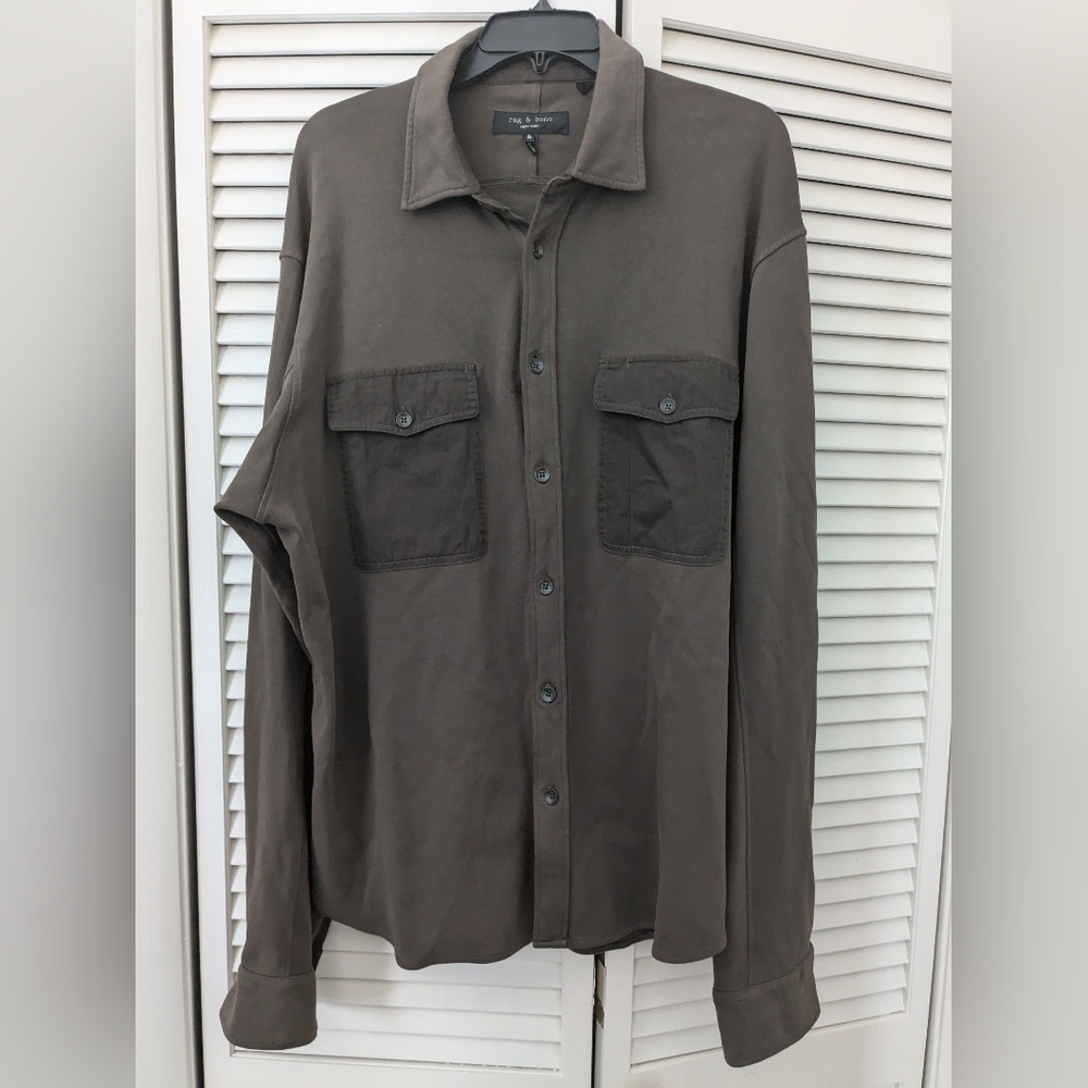 Gray Button-Up Shirt Rag & Bone - Picture 5 of 5